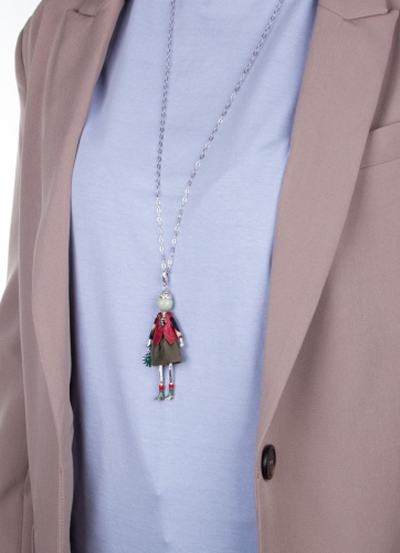 Фото Подвеска Miamelie, кукла Саманта, MiA-2202-CL0763 серебристый