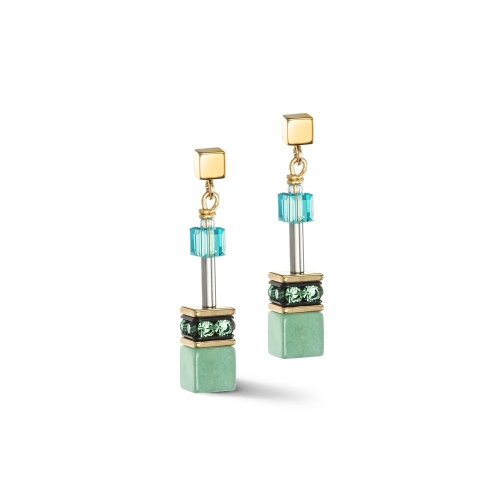 Фото Серьги Green-Turquoise Coeur de Lion 4905/21-0506