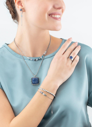 Фото Серьги Blue-Silver Coeur de Lion 1200/21-0717