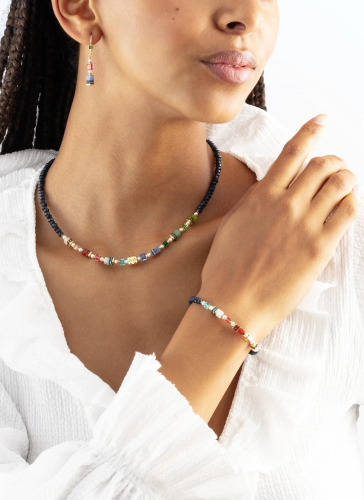 Фото Серьги Multicolour Gold Coeur de Lion 2102/20-1516