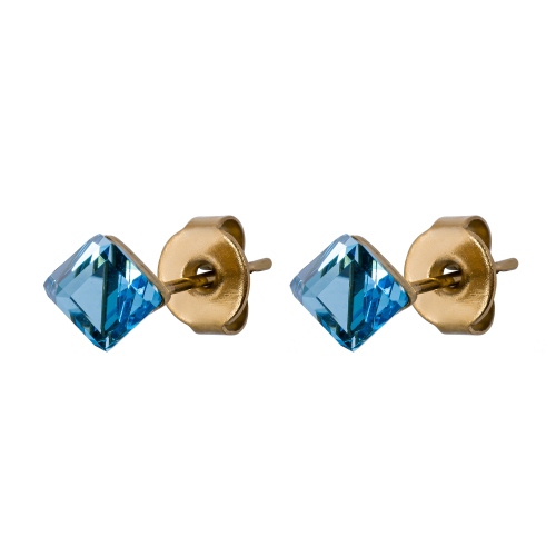 Фото Пусеты Crystal Sky Blue Fiore Luna Classic SWE0127/1 SB G