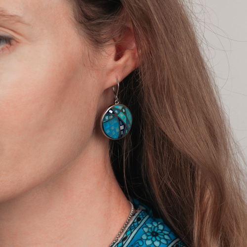 Серьги Fiore Luna AE01156-4 BL/S