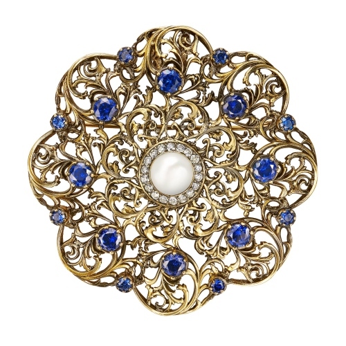 Фото Сотуар/Брошь ORNATO Fiore di Firenze SP1850 TANZANITE
