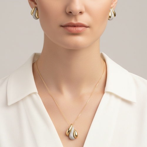 Комплект колье+серьги Fiore Luna SG205870E-001 G