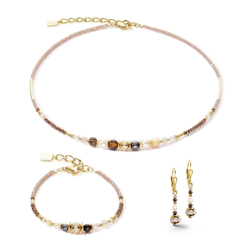 Фото Серьги Brown-Gold Coeur de Lion 4349/20-1116