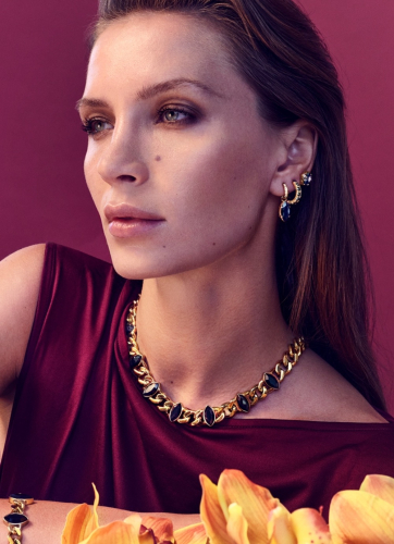 Фото Серьги JUNIPE SG BLACK_GOLDEN Dyrberg Kern 470001