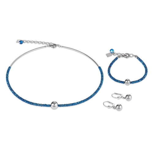 Фото Серьги Blue-Silver Coeur de Lion 4932/20-0717