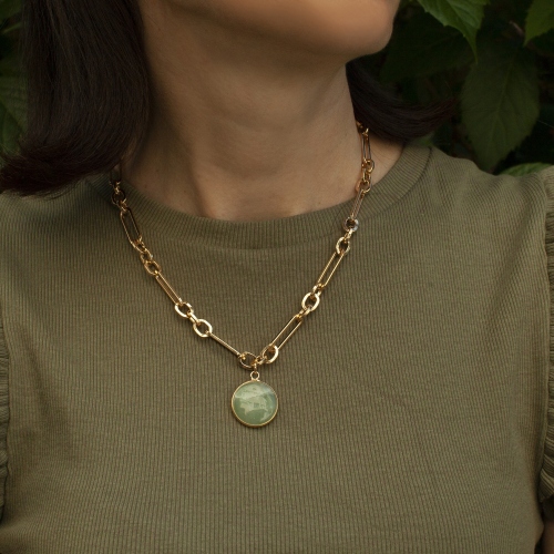 Фото Колье GREEN AVENTURINE Elegia Fiore Luna LN5150 G/G