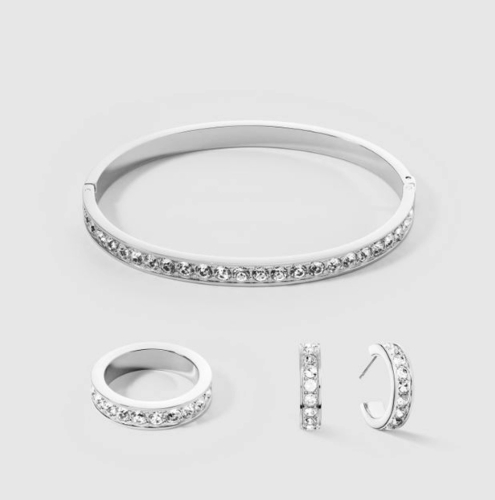 Фото Кольцо Crystal-Silver 18 мм Coeur de Lion 0131/40-1817 56