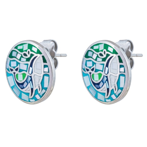 Фото Серьги ORCA Art Deco Fiore Luna AE03188-3 BL/S