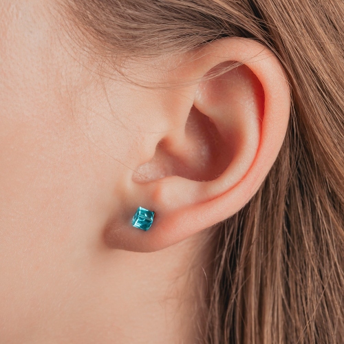 Фото Пусеты Aquamarine Fiore Luna Classic SWE2127/1 A G