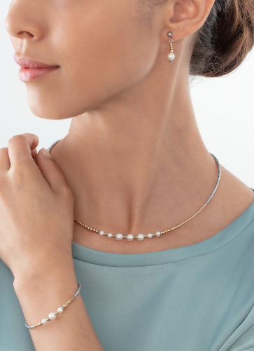 Фото Колье White bicolor Coeur de Lion 1117/10-1426