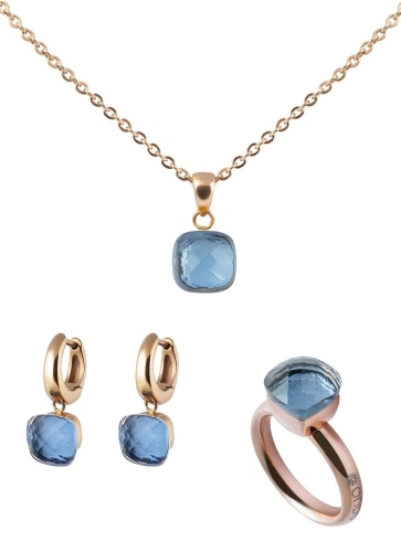 Фото Кольцо Firenze Qudo 611235 BL/RG