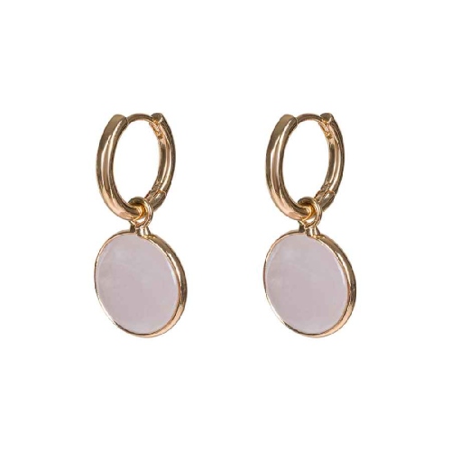 Фото Серьги ROSE QUARTZ Elegia Fiore Luna LE1118 R/G