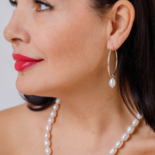 Фото Серьги White Pearle Ring Elegia Fiore Luna LE6089 S
