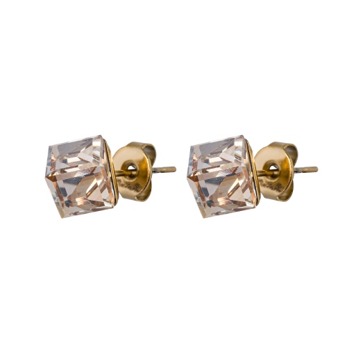Фото Пусеты Crystal Champagne Fiore Luna Classic SWE0127/2 CH G