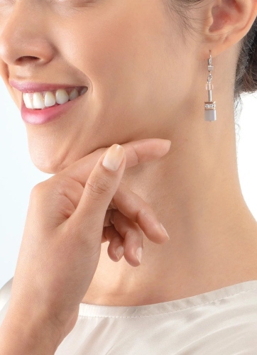 Фото Серьги Iconic Precious rose gold-peach Coeur de Lion 4017/20-0235
