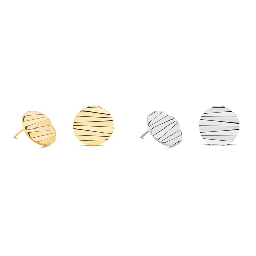 Фото Серьги Round Wave Gold Coeur de Lion 0143/21-1600