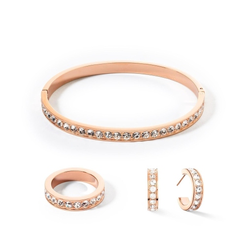 Фото Кольцо Crystal-Rose gold Coeur de Lion 0131/40-1822 54
