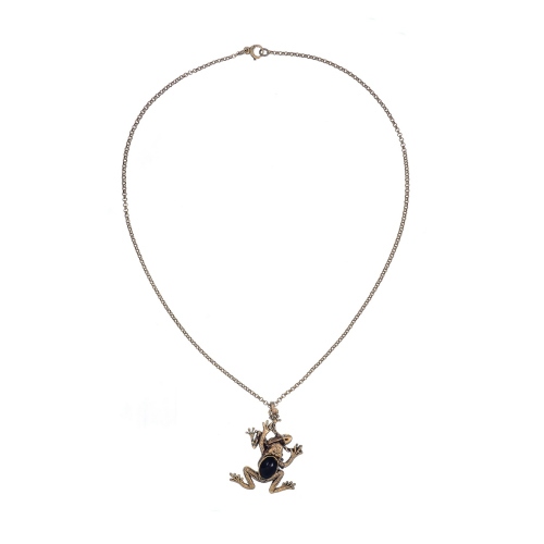 Фото Колье Alcozer&J лягушки оникс Swarovski гранат  AL2502-C108HI24