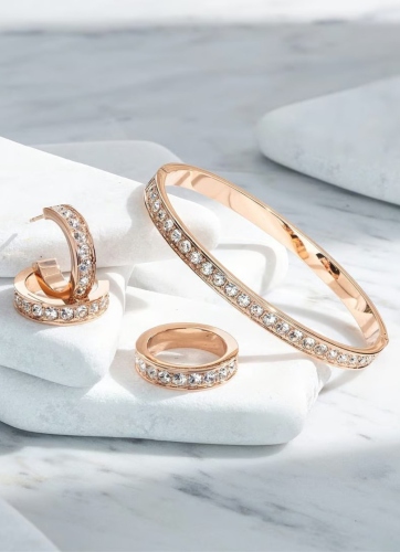 Фото Браслет Crystal-Rose Gold Coeur de Lion 0127/33-1822