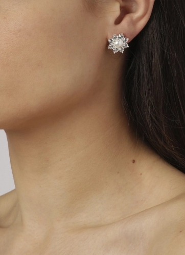 ROSETTA SS WHITE серьги 390043