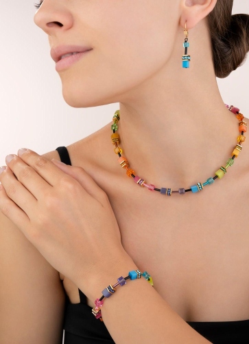 Фото Серьги Multicolour Rainbow Gold Coeur de Lion 2838/20-1573