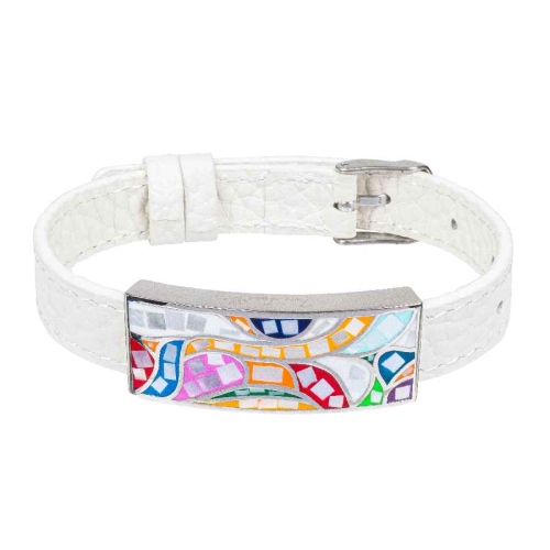 Фото Браслет на белом кожанном ремешке Fiore Luna Classic Fiore Luna CB03600-5A