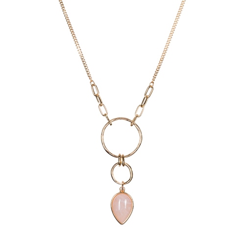 Фото Колье ROSE QUARTZ Elegia Fiore Luna LN3171-4 R/G