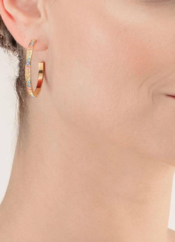 Фото Серьги Multicolor-Pastel Gold Coeur de Lion Coeur de Lion 0128/21-1590