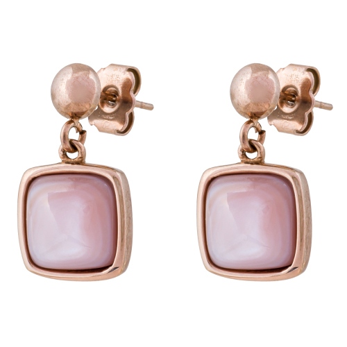Фото Серьги Куб SHELL ROSE Art Deco Fiore Luna AE02914-3 R/RG