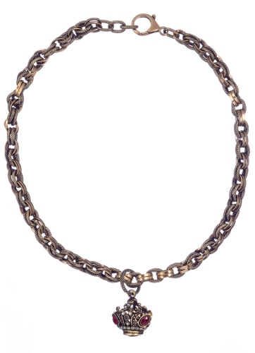 Фото Колье Alcozer&J танзанит сапфир,жемчуг,гранат,Swarovski  AL-C5396C