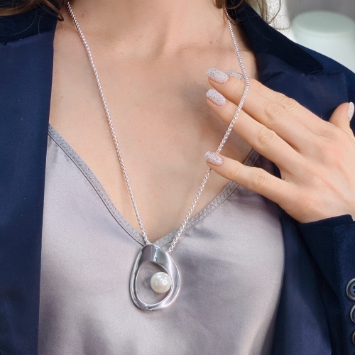 Колье WHITE PEARL Fiore Luna BBN13063-03 S