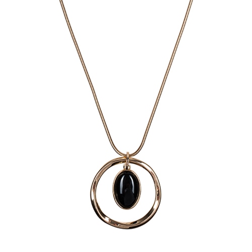 Фото Колье BLACK QUARTZ Elegia Fiore Luna LN5135 BW/G