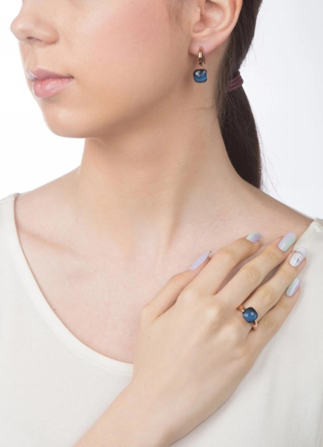 Фото Серьги Firenze dark blue Qudo 300197 BL/RG