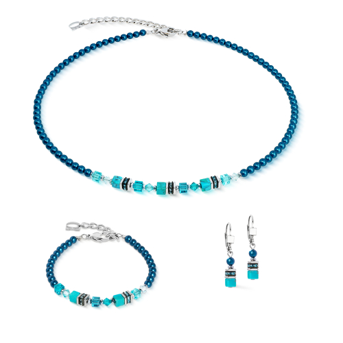 Фото Колье Бирюзовое сияние Coeur de Lion 2103/10-0624