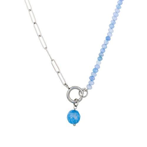 Фото Колье AGAT BLUE Art Deco Fiore Luna BP03181-2 BL/S