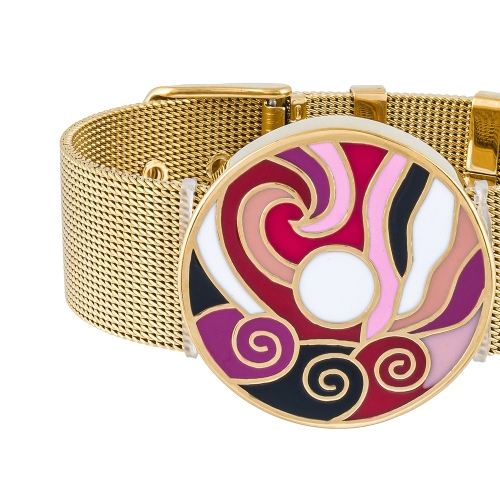 Браслет на металлическом ремешке Fiore Luna CB13784-2 G