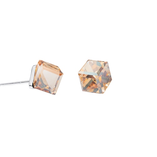 Фото Пусеты Crystal Golden Shadow Kristal Fiore Luna SWE1127/2 CGS S