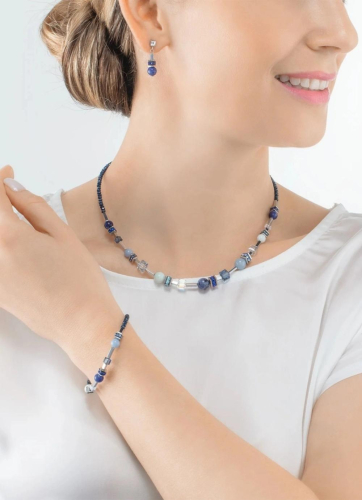 Фото Серьги Blue-Silver  Coeur de Lion 4351/21-0717