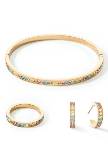 Фото Серьги Multicolour Pastel Gold Coeur de Lion 0127/21-1590