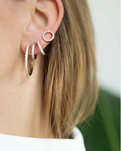 Фото Серьги Crystal-Gold Coeur de Lion 2057/21-1816