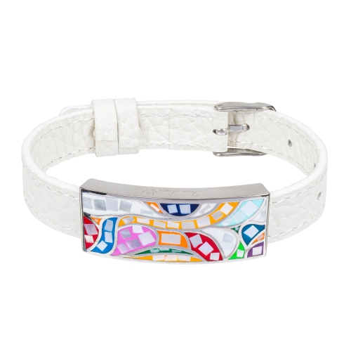 Фото Браслет на белом кожанном ремешке Fiore Luna Classic Fiore Luna CB03600-5A