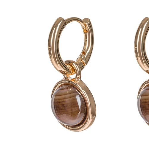 Фото Серьги COFFE AGATE Elegia Fiore Luna LE1112 BR/G