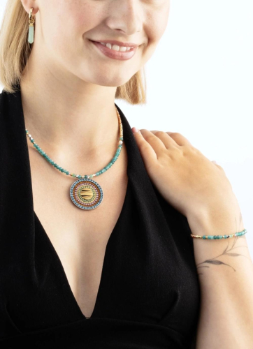 Фото Браслет Amulet Modern Future gold multicolour Boho Coeur de Lion 2036/30-1583