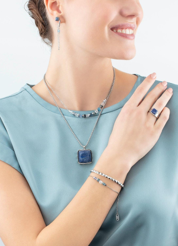 Фото Серьги Blue-Silver Coeur de Lion 5076/21-0717