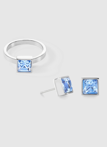 Фото Кольцо Light Blue-Silver Coeur de Lion 0500/40-0741 52