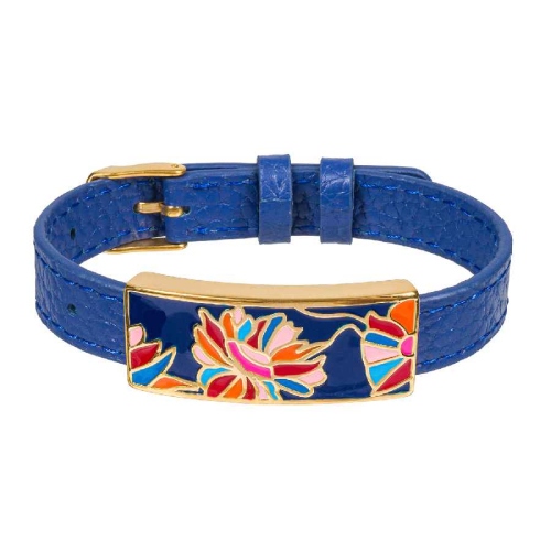 Фото Браслет на синем кожанном ремешке Fiore Luna Classic Fiore Luna CB03599-2A