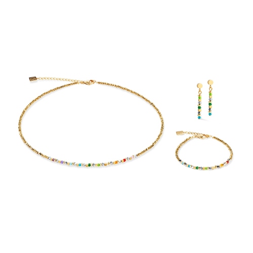 Фото Серьги Multicolour Gold Coeur de Lion 4359/21-1516
