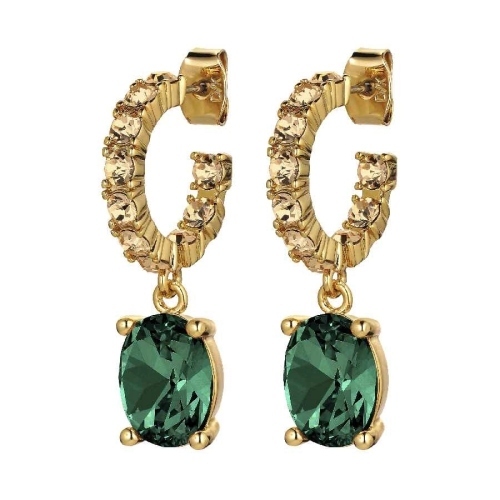 Фото Серьги BARBARA SG EMERALD GREEN /GOLDEN Dyrberg Kern 430125